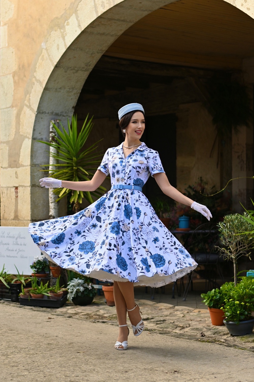 Maribel Garden Swing Dress in Extended Sizing